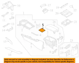 Dgh955171 Mazda Oem 20-25 Cx-30 Console Center Console-mat