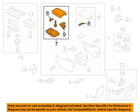 Ghr164450b02 Mazda Oem 14-15 6 Rear Console-lid Assembly