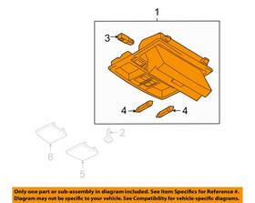 Mazda Td7769970d75 Used Front Upper Center Console Fits 2013 Cx-9 Roof With Sunroof Spot Lamp