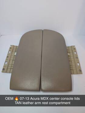 Mdx 83410-stx-a010-29 Oem 07-13 Acura Center Console Lids Tan Leather Arm Rest Compartment