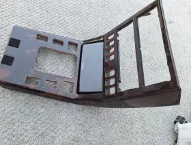 1296806636 Mercedes-benz 90-02 R129 Sl500 300sl Sl600 Center Console Trim Bezel Woodgrain Oem
