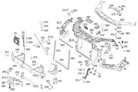 Mercedes-benz 166-626-08-00 Genuine Mercedes-benz Console