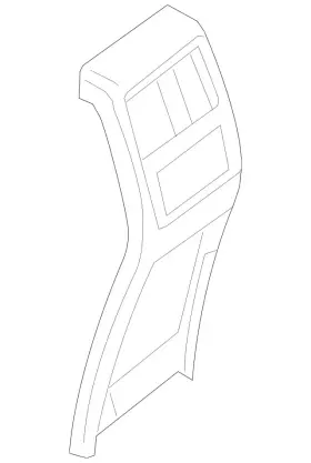166-680-70-03-9051 Mercedes-benz Genuine Cover Instrument Panel
