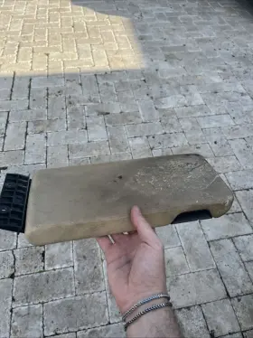 1706800378 Mercedes-benz 97-04 R170 Slk230 Center Console Armrest Storage Cover Lid Beige Oem