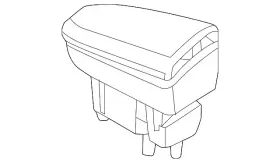 172-680-06-19-9h15 Mercedes-benz Genuine Armrest
