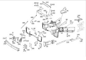 Mercedes-benz 190-620-04-02 Genuine Mercedes-benz Console