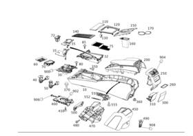 Mercedes-benz 204-680-51-08 Genuine Mercedes-benz Sun-blind