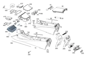 2056803811 Mercedes-benz Genuine Cover Trim