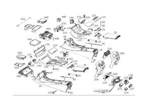 213-680-90-07 Mercedes-benz Genuine Storage Compartment