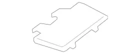222-840-03-11 Mercedes-benz Genuine Rear Cover