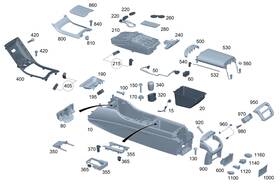 Mercedes-benz 223-689-28-00 Genuine Mercedes-benz Insert Stowage Cmprt