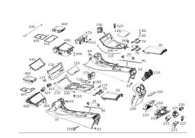 238-680-15-03 Mercedes-benz Genuine Trim Molding