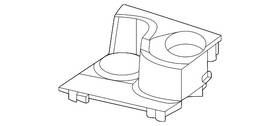 Mercedes-benz 254-810-70-00 Genuine Mercedes-benz Cup Holder