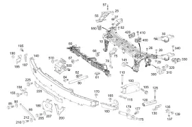 290-501-35-00 Mercedes-benz Genuine Console