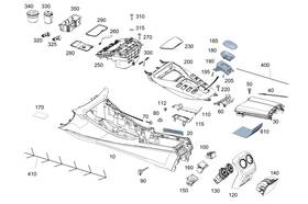 Mercedes-benz 290-680-21-02 Genuine Mercedes-benz Stowage Tray