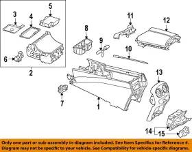 20568088048s09 Mercedes Oem 15-21 C300 Console Console-armrest