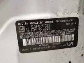 241-14051 Mitsubishi Mirage 2020 Console Front