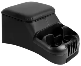 Moblorg 739214210119 Center Console For Truck Bench Seats Vehicle Organizer Medium Black