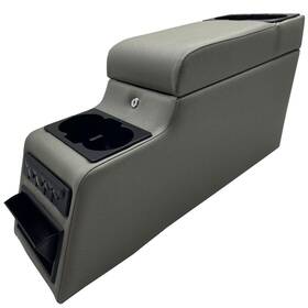 Moosun Ms-console-31515 Console Lock Center Deluxe Gray Jeep Cj-5 Cj-7 Wrangler Yj Ms Fsx 1976-1983 Grey