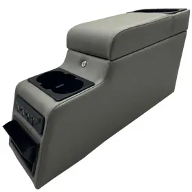 Ms-console-31515 Moosun Console Lock Center Deluxe Gray Jeep Cj-5 Cj-7 Wrangler Yj Ms Fsx 1976-1983 Grey
