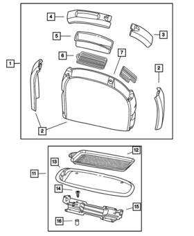 Mopar 05028070ag Genuine Console Tray Bracket 5028070ag