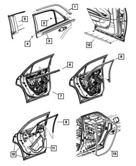 Mopar 05160047ab Genuine Door Bumper 5160047ab