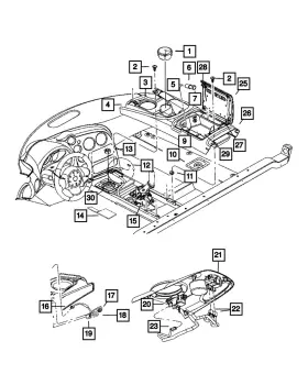 0xp201xraa Mopar Genuine Parking Brake Lever Boot Xp201xraa