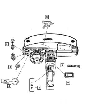 Mopar 1cm39xdbac Genuine Switch Bezel Trunklid Release