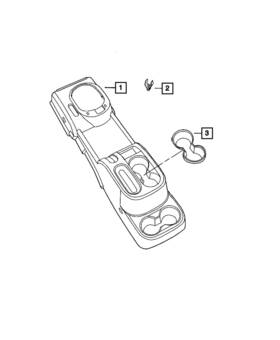 Mopar 1mv281d5aa Genuine Floor Console