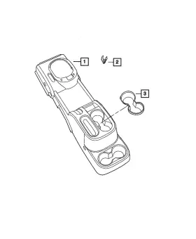 1mv281j3aa Mopar Genuine Floor Console