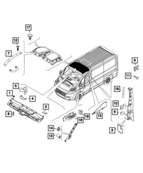Mopar 1zr31la6aa Genuine Console - Bezel