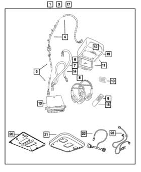 Mopar 5135244aa Genuine Video Screen Latch Kit