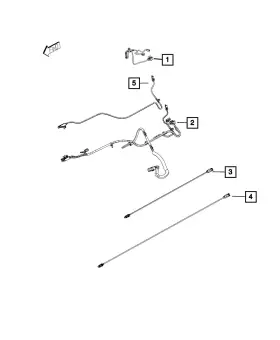 52112467ad Mopar Genuine Console Wiring