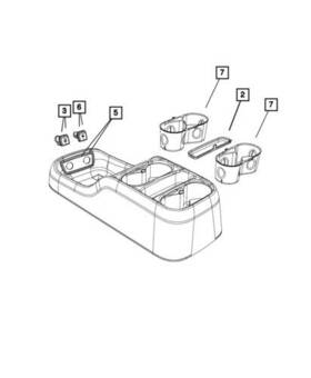 Mopar 5rk001d2ae Genuine 2018-2020 Chrysler Pacifica Front Floor Center Console