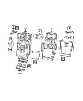 Mopar 5zf62tx7ab Genuine Cup Holder Bezel