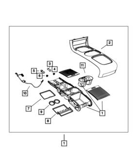 Mopar 68111004aa Genuine Console Wiring