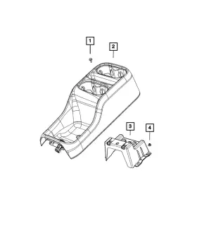68230636aa Mopar Genuine Floor Console Bracket