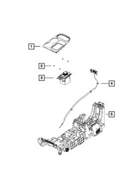 Mopar 68237118aa Genuine Center Console Reinforcement