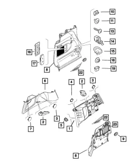 68256593aa Mopar Genuine Insert Us Canada Mexico
