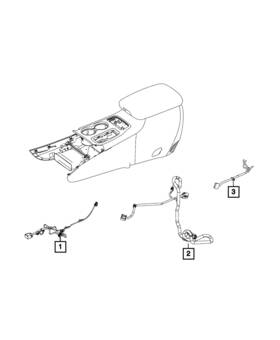 Mopar 68369701aa Genuine Console Wiring