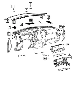 68462957aa Mopar Genuine Console Mat