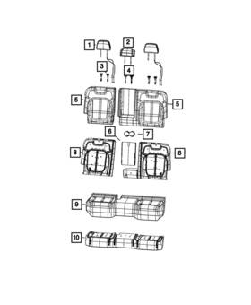 Mopar 68540435ab Genuine Cup Holder Liner