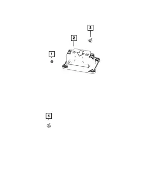 68591682aa Mopar Genuine Console Bracket 68591682aa Mopar Genuine Console Bracket