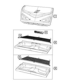6rp40dx9aa Mopar Genuine Cargo Tray