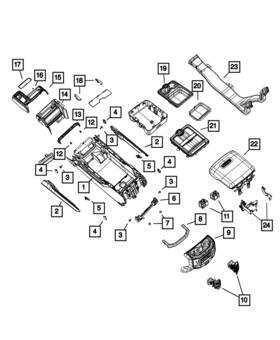 Mopar 6ys381n8aa Genuine Console End Cap