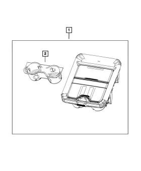 7je571n8aa Mopar Genuine Console Cup-holder