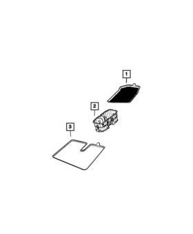 Mopar 7sh28tx7aa Genuine Storage Tray Mat