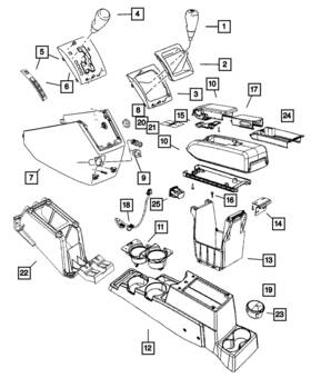Mopar Yd74bdaac Genuine Console Housing