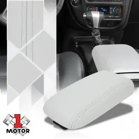 Mt1-5500yltz Motor-1 Center Console Arm Rest Lid Grey Leather Oe Style For 02-09 Trailblazer/bravada