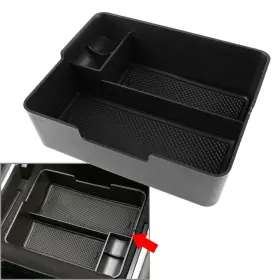 77us Motorshop 550726126527 Center Console Box Organizer Drawer Tray Storage With Coin Holder Fit Tesla Model 3